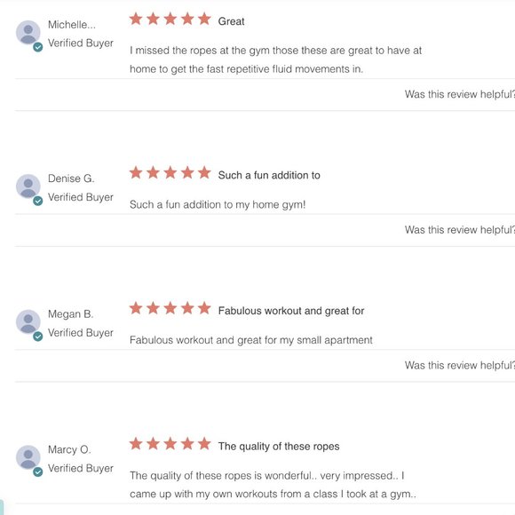 🌸 NIB Toning Ropes & Sweat Towel DUO by Tone it Up - At Home Resistance Ropes - Picture 8 of 13